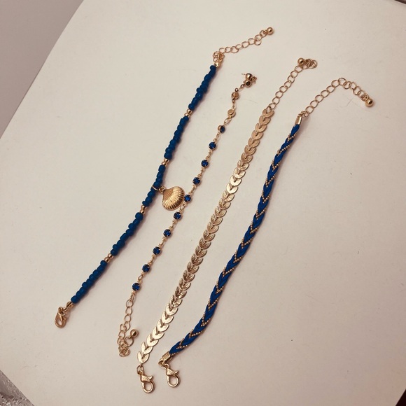 alloy Jewelry - Set bracelet for women hip hop design 4 pieces